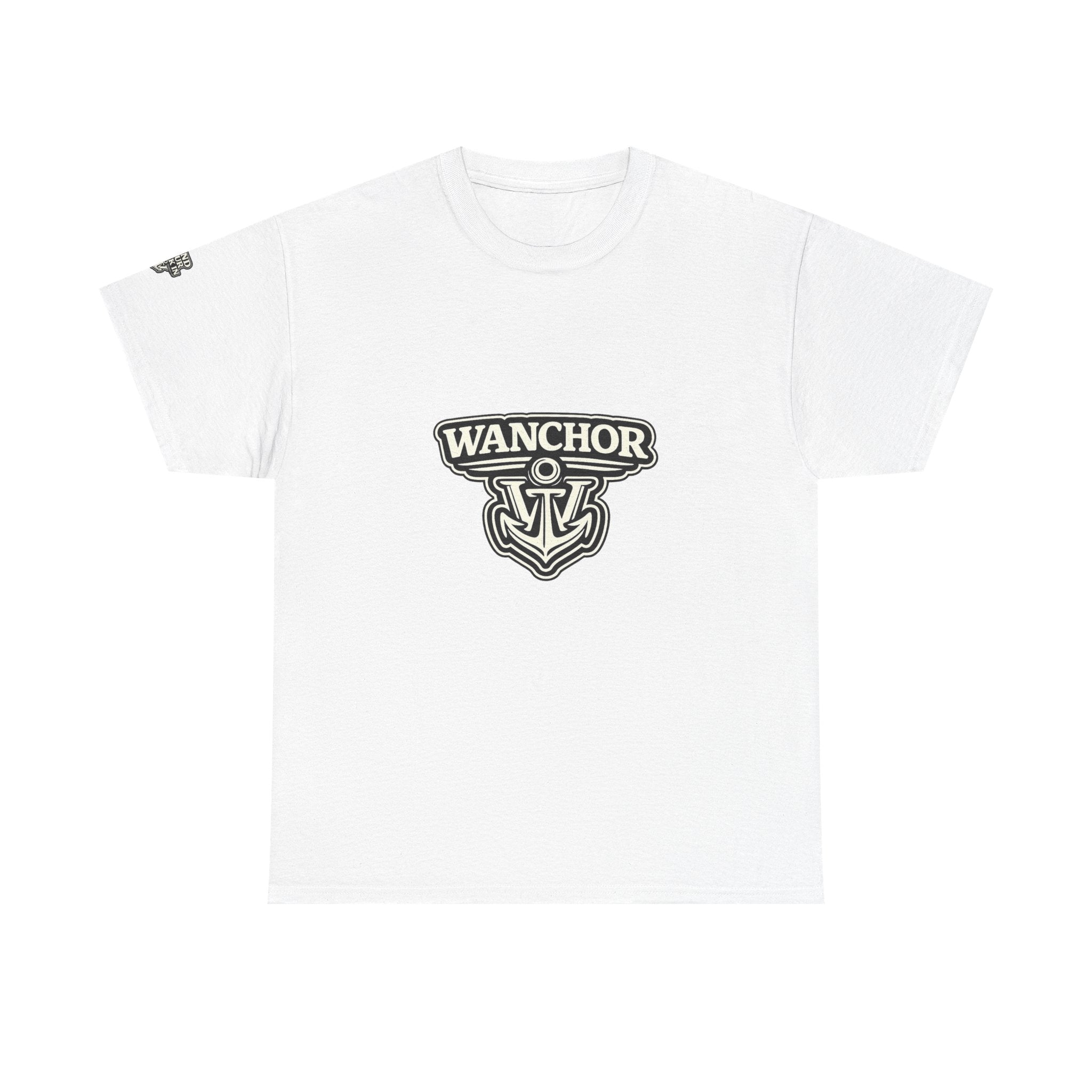 Wanchor Anchor Logo Tee — Nautical Casual Cotton T‑Shirt