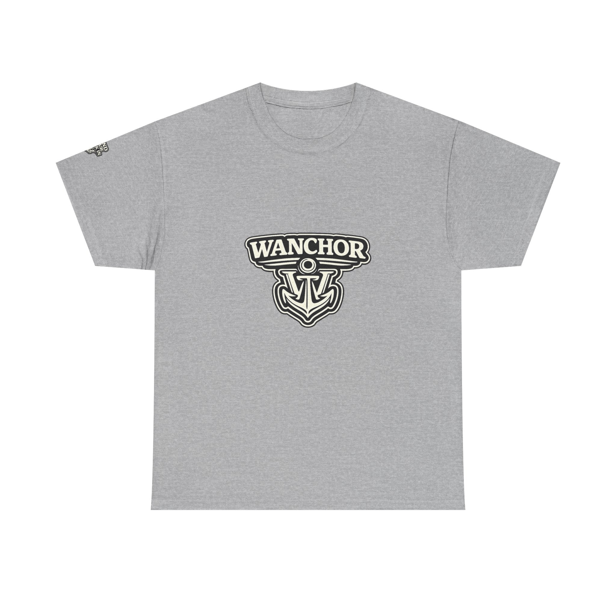 Wanchor Anchor Logo Tee — Nautical Casual Cotton T‑Shirt