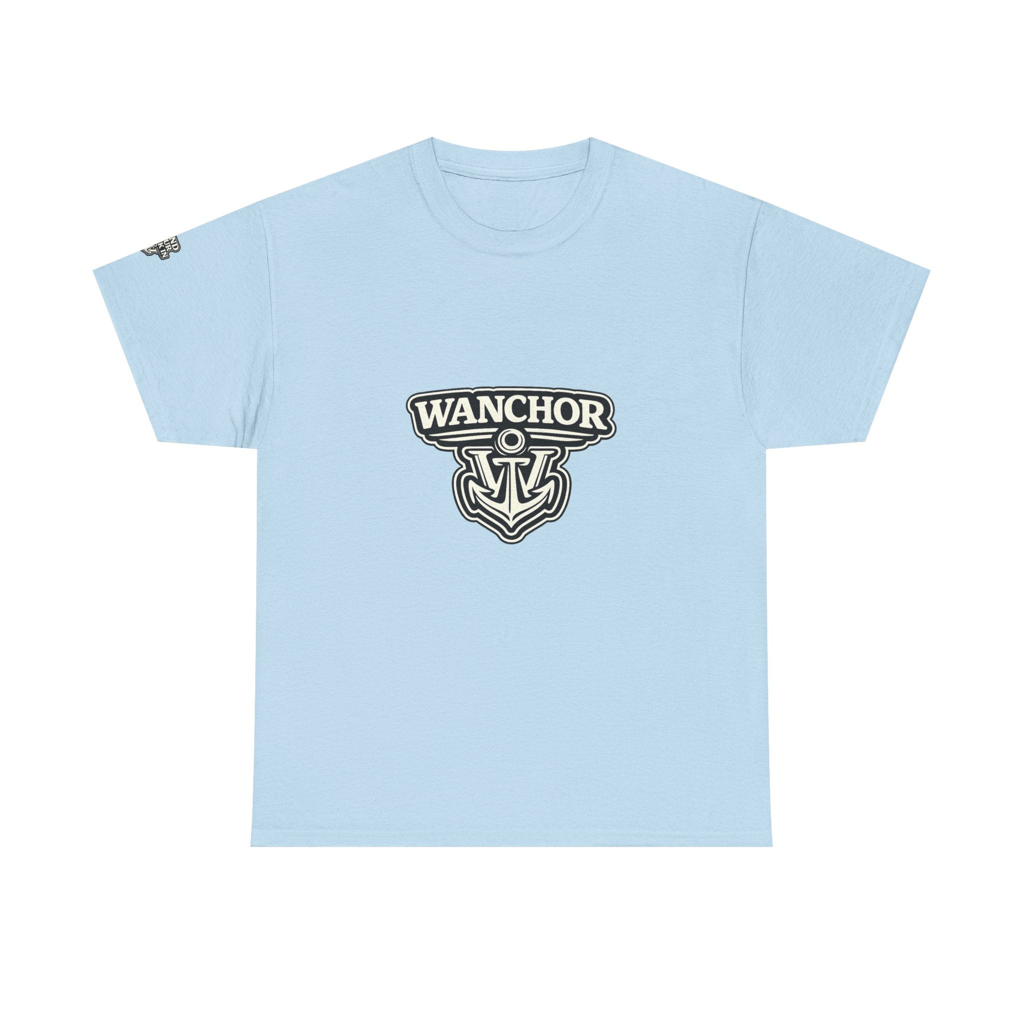 Wanchor Anchor Logo Tee — Nautical Casual Cotton T‑Shirt