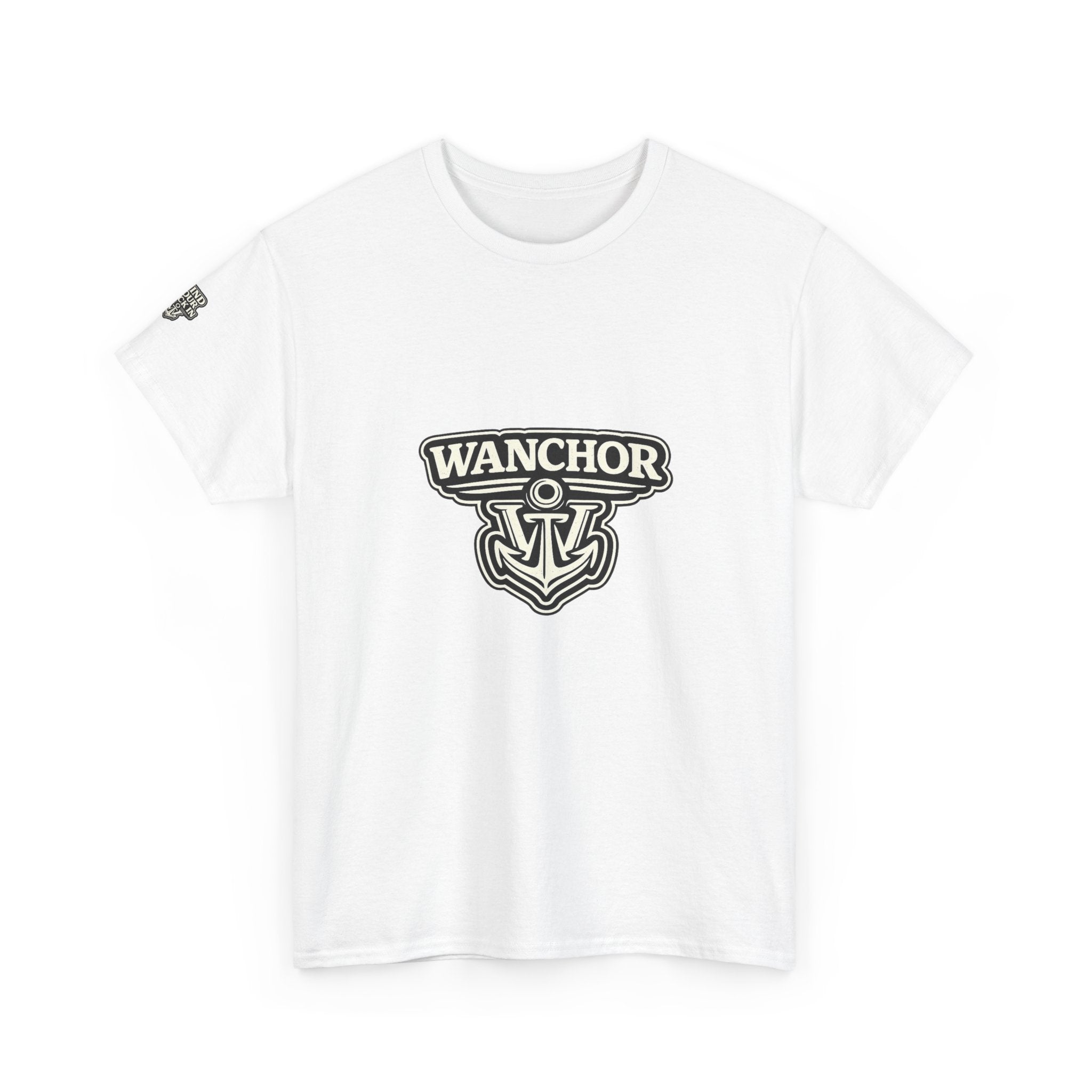 Wanchor Anchor Logo Tee — Nautical Casual Cotton T‑Shirt