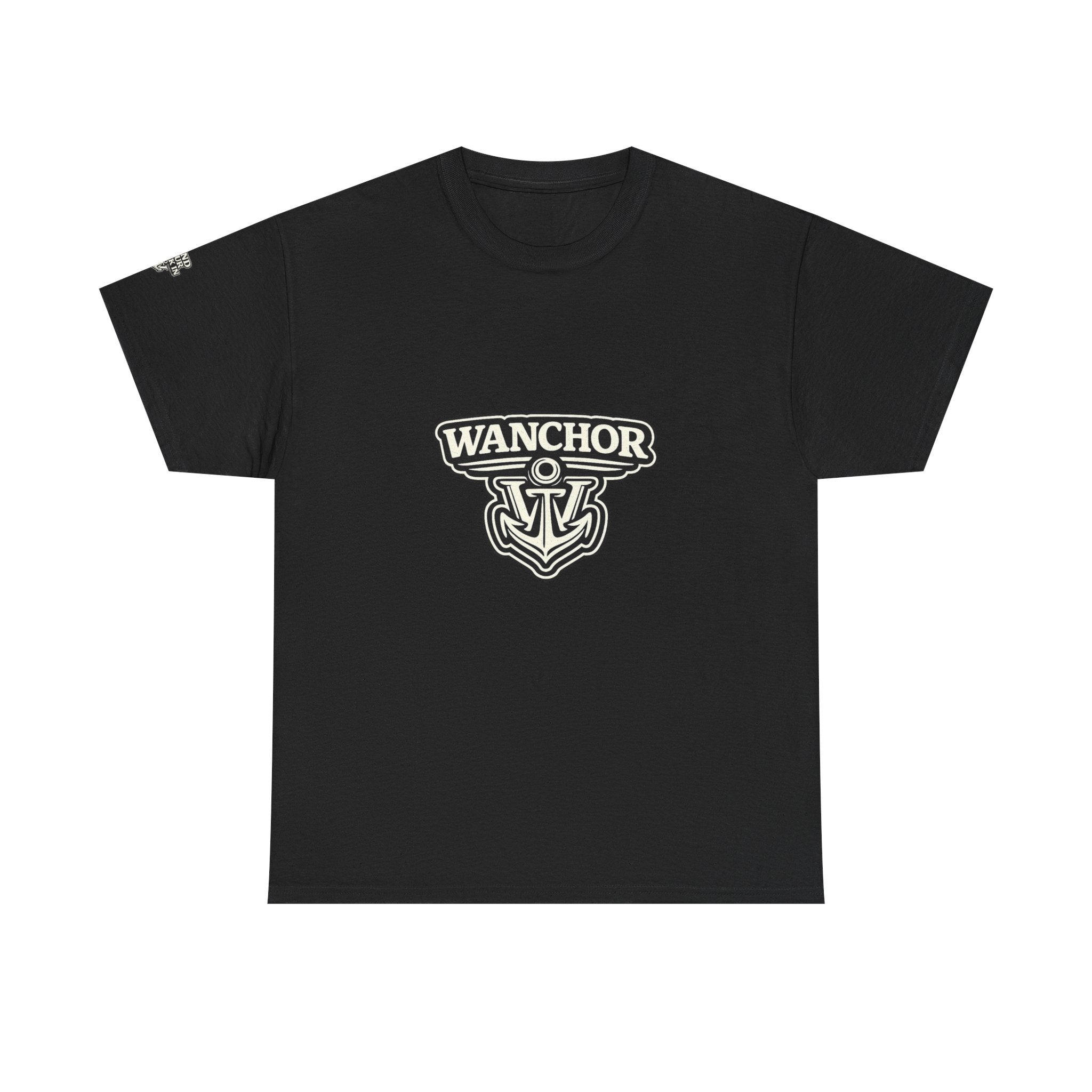 Wanchor Anchor Logo Tee — Nautical Casual Cotton T‑Shirt
