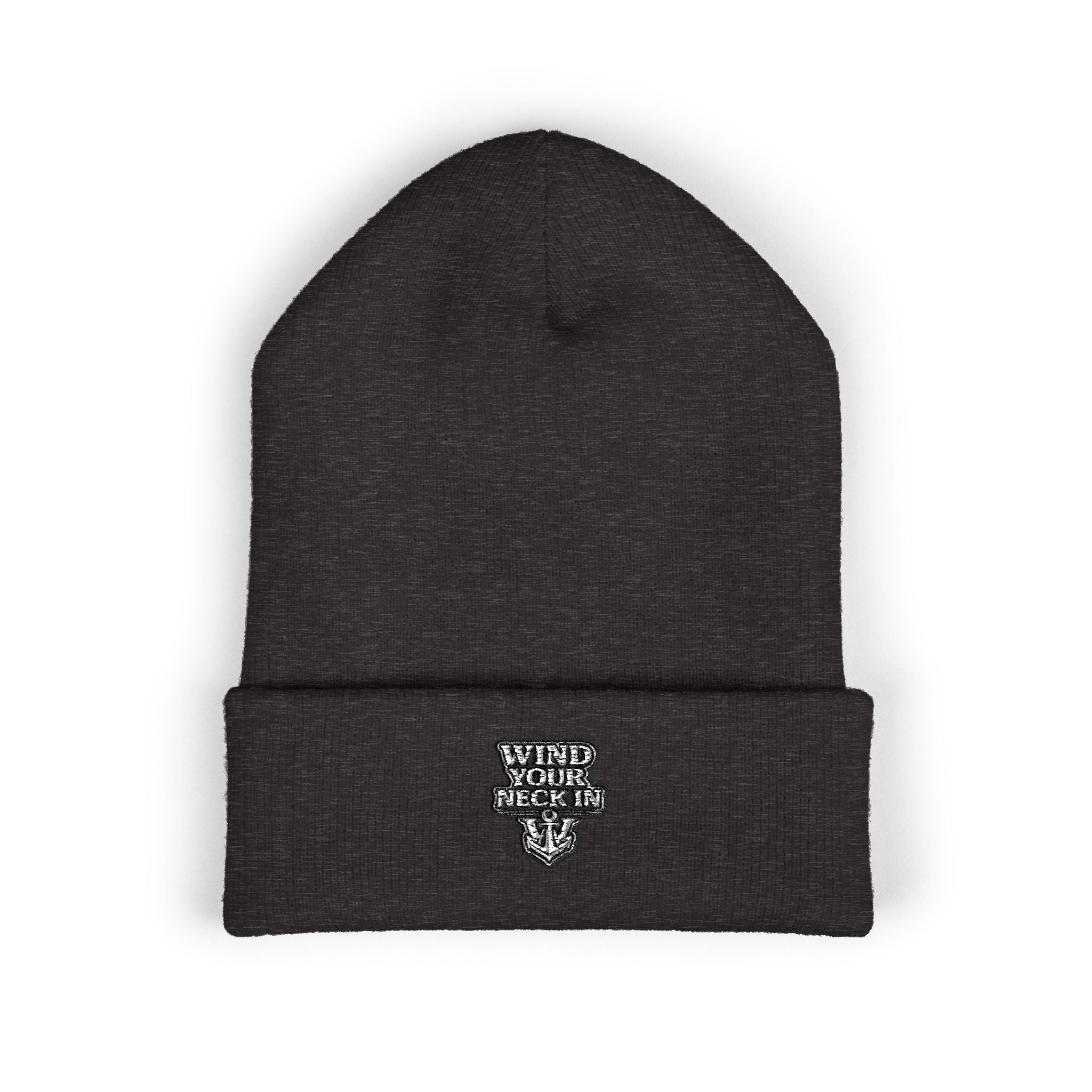 Embroidered 'Find Your Wild' Cuffed Beanie — Cozy Outdoor Ski & Snowboard Hat Printify